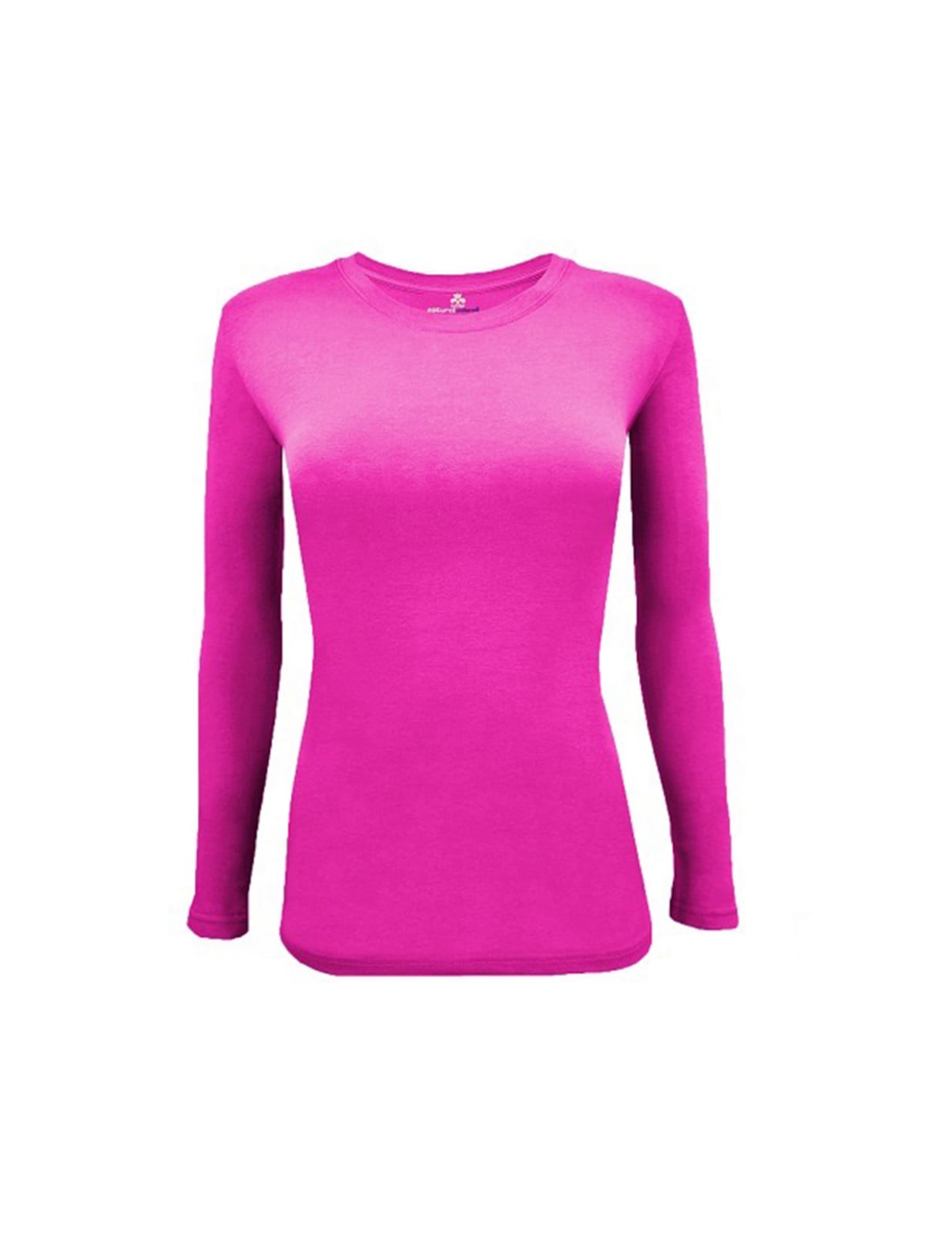 Long sleeve under scrub tee has a round neck with shape body ultra soft 57%cotton,38%polyester,5%spandex.