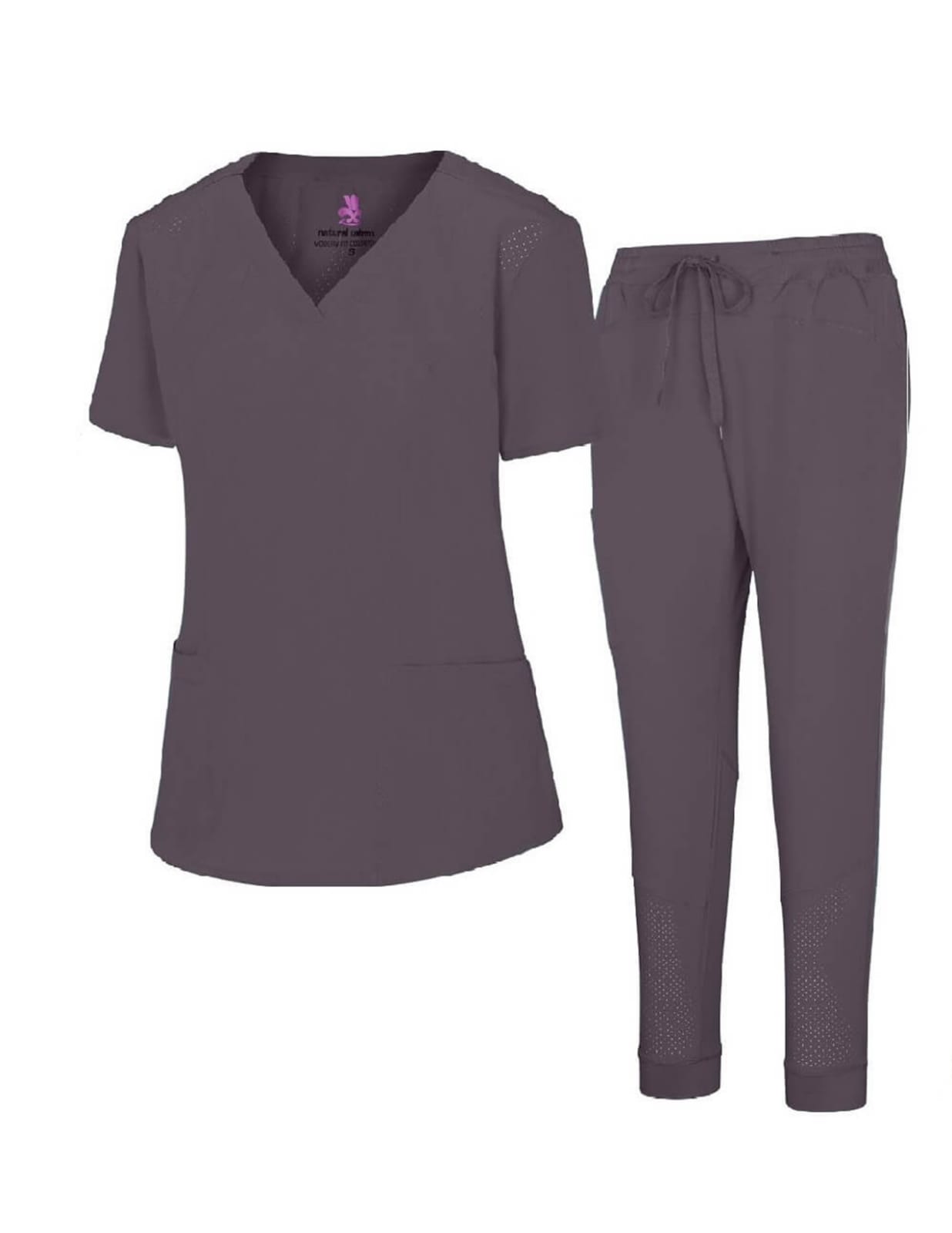 Women's cool strech V-neck Cargo Top and pant set