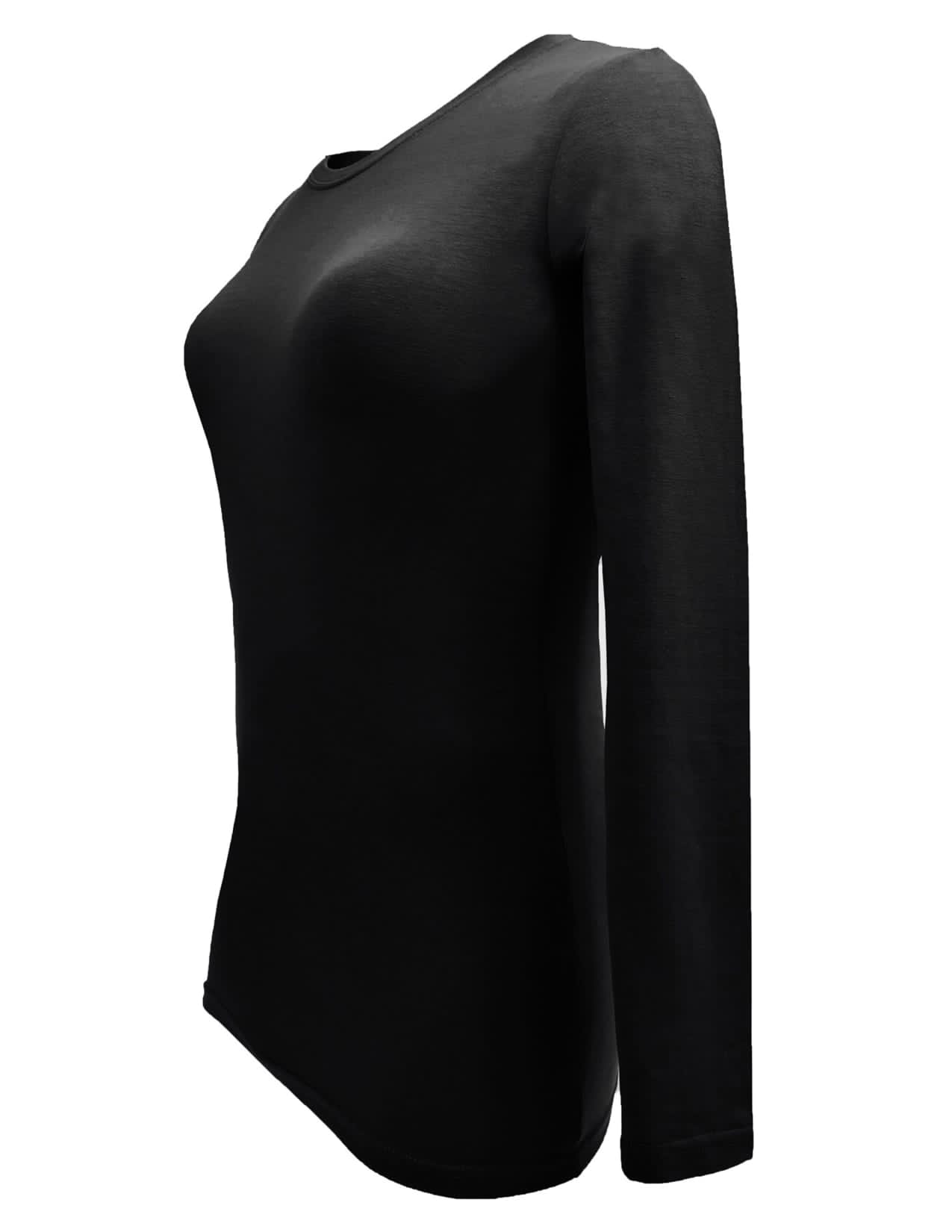 Long sleeve under scrub tee has a round neck with shape body ultra soft 57%cotton,38%polyester,5%spandex.