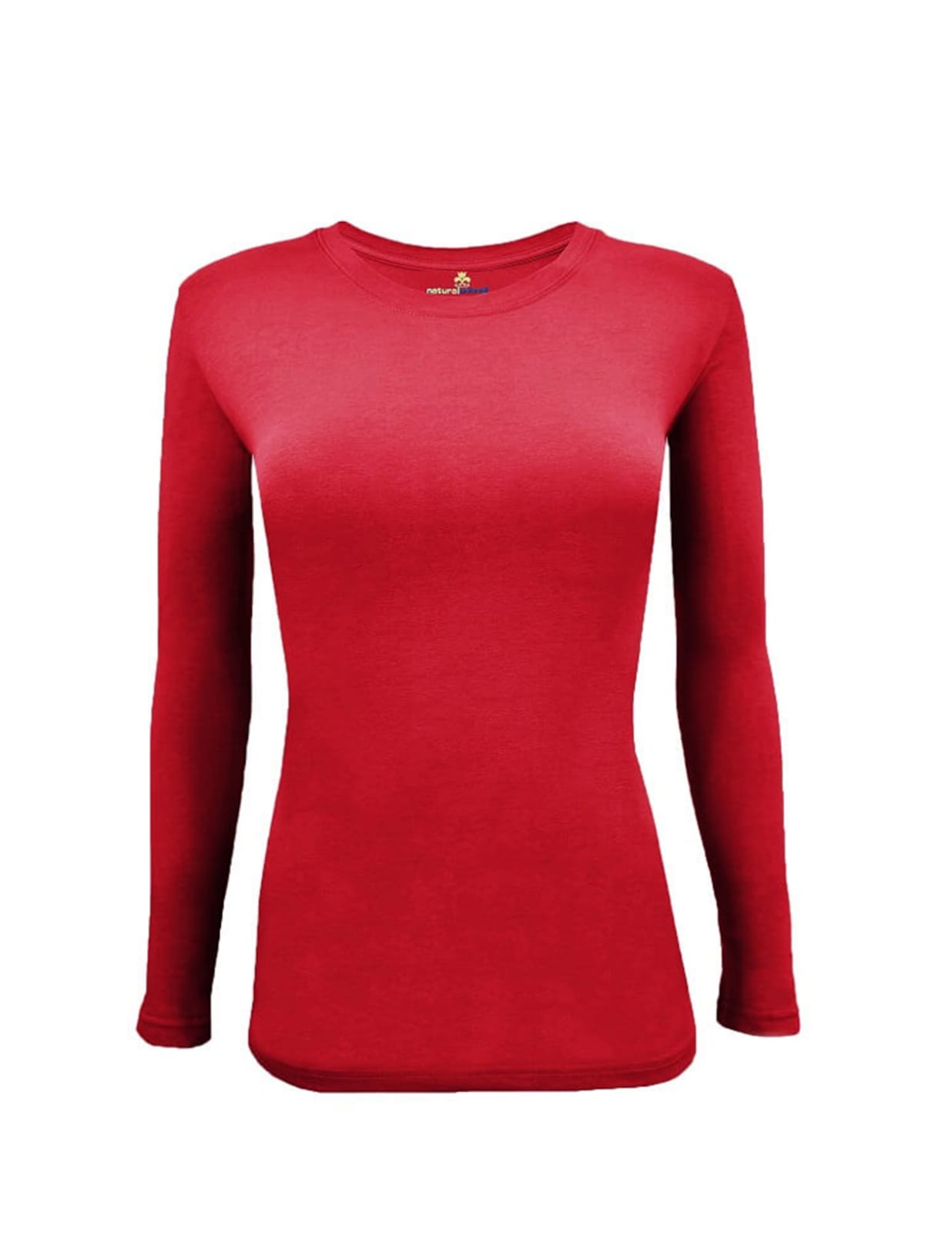 Long sleeve under scrub tee has a round neck with shape body ultra soft 57%cotton,38%polyester,5%spandex.