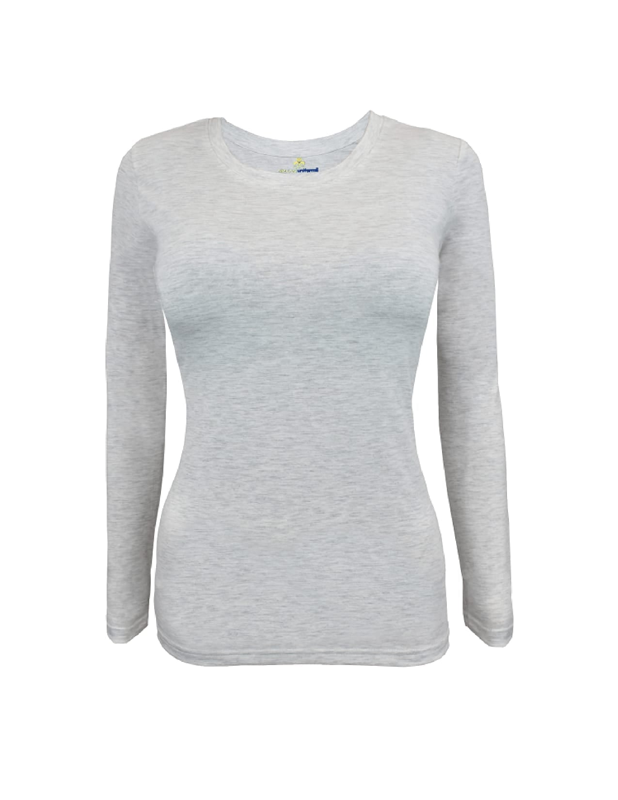 Long sleeve under scrub tee has a round neck with shape body ultra soft 57%cotton,38%polyester,5%spandex.